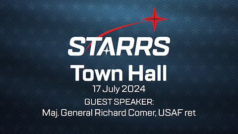 STARRS Town Hall - MG Richard Comer, USAF ret, Air Force Special Operations