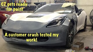 Getting the C7 build ready for paint, fixing a mistake and a past build update