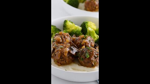 Salisbury Steak Meatballs | MumHut