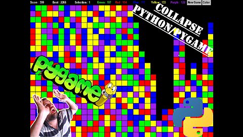 Collapse - Demo & Intro | Python | Pygame Module | Programming Beginners