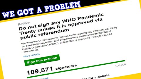 Petition Against The Global Pandemic Treaty Hits 100K Signatures