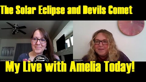 The Solar Eclipse and Devils Comet, My Live with Amelia Today!