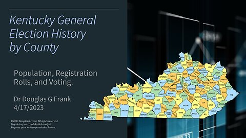 Kentucky Election History Summary Slides