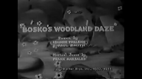 1932, 12-17, Looney Tunes, Bosko’s woodland daze