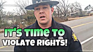 State trooper gets paranoid and violates rights in the process!!