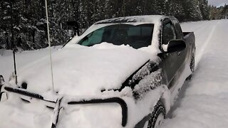 All the powder snow wheeling in Toyota Tacoma