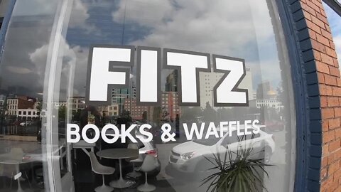Fitz Books & Waffles on Ellicott Street offers a unique independent bookstore experience