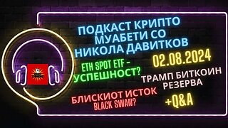 Гемиџија подкаст Крипто муабети со Никола - ETH Spot ETF,Трамп Биткоин Резерва,Блискиот Исток/Крипто