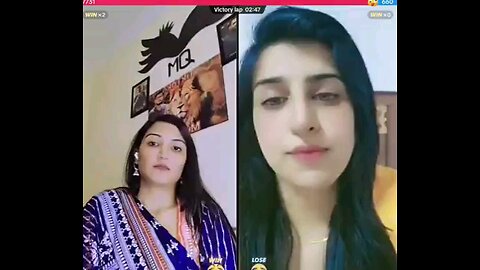 indian and Pakistani girls debet in the TikTok live