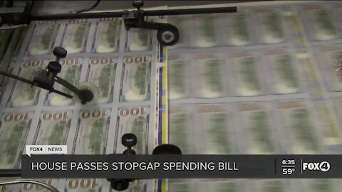House passes stopgap spending bill