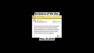 05/21/24 Scripture of the day