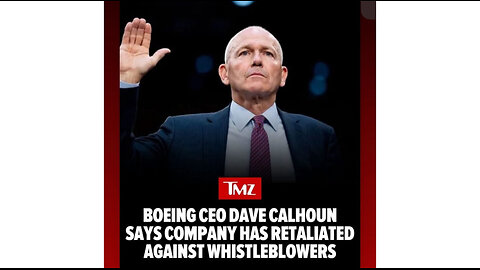 BREAKING: BOEING CEO DAVE CALHOUN SAYS COMPANY HAS RETALIATED AGAINST WHISTLEBLOWERS