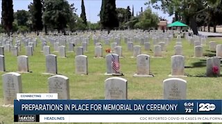 Preparations in place for Memorial Day ceremony