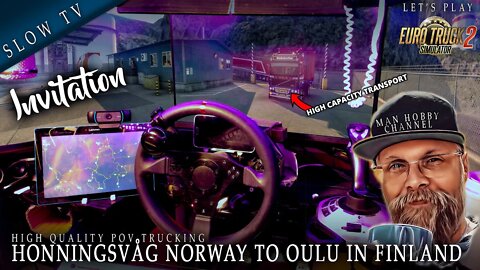 Road Train On Norway's Most Dangerous Roads! - Most rewarding area to drive in ETS2 - POV Volvo F12