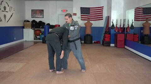 An example of the American Kenpo technique Locking Horns
