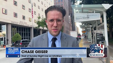 Chase Geiser Reports Live From Courthouse On The Deep State's Witch Hunt Against Alex Jones