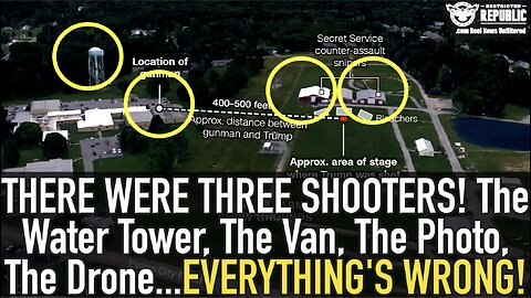 THERE WERE THREE SHOOTERS! The Water Tower, The Van, The Photo, The Drone…EVERYTHING’S WRONG!