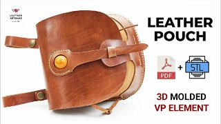 Leather Pouch with VP Element (3D Molded)