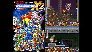 Mega Man X 2 (Super Nintendo) - Morph Moth Stage (Junkyard)