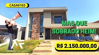 CASA0103 - LINDO SOBRADO PRONTO PARA MORAR NO TERRAS DE FLORENÇA