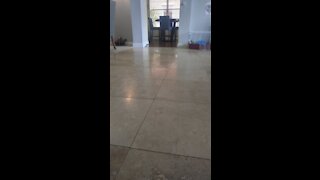 Crack in Travertine Floor