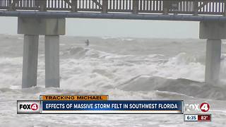 Storm surge brings heavy surf, more visitors to Fort Myers Beach