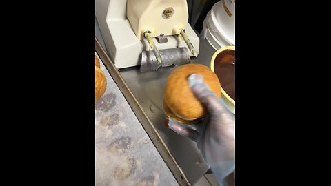 Bavarian cream donut