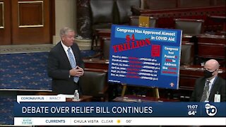 Debate over relief bill continues in Capitol