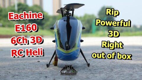 Eachine E160 3D RC helicopter RTF Review Maiden 3D Flight