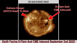 Earth Facing X-Flare And CME Inbound October 2nd 2022!