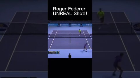 Roger Federer UNREAL Shot!! 🤯 #tennis #shorts