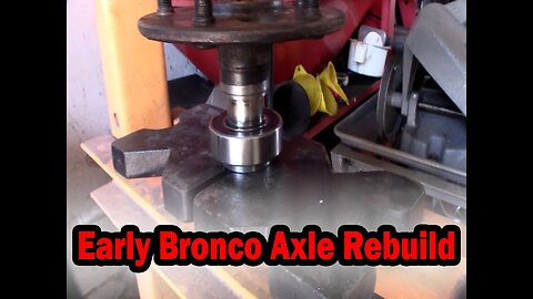 Early Ford Bronco 9" small bearing axle rebuild, wheel bearing replacement, 28 spline