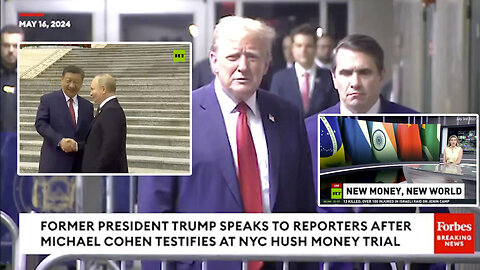 BRICS | “I saw something today that's maybe worse than anything. President Xi of China, I know him well. President Putin of Russia, I know him well. They're together working on plans where they combine." - Donald J. Trump (5/16/24)