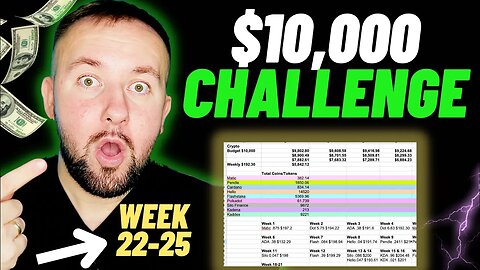 $10,000 Crypto DCA Challenge - Low Cap Gem Making BIG Changes (Week 22-25)