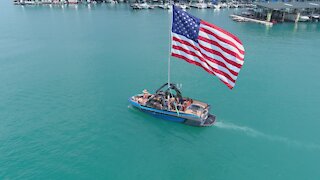 July 4th Canyon Lake Boat Parade - A Drone View