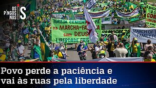 Marcha da Família: População vai às ruas pela liberdade e contra o lockdown