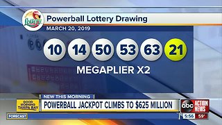No one wins Powerball, ticket worth $1M sold in Florida