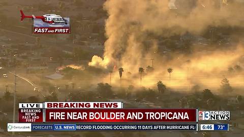 House fire near Boulder and Tropicana | Breaking news
