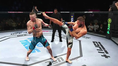 Justin Gaethje VS Rafael Fiziev UFC4 CPU VS CPU