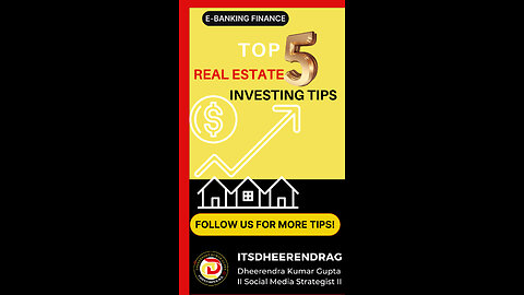 Investment strategy with our top 5 real estate tips for the modern investor utilizing E-Banking.