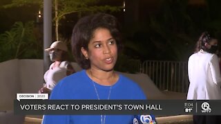 Voters voice their opinions after Trump town hall in Miami