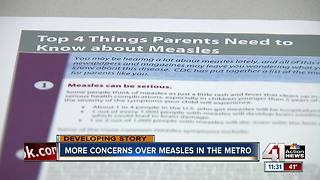 More concerns over measles in the KC metro