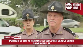 Full Presser: 7 dead, including several children, after fiery crash on I-75 near Gainesville