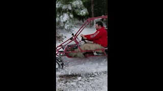 Off Road Go-Kart in Snow