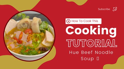 Hue Beef Noodle Soup 🍜 | How to cook this | Amazing short cooking video #foodie