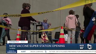 Next vaccine 'super station' opening in La Mesa