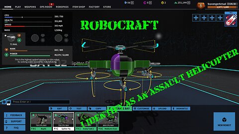 [Robocraft] I Identify as an assault helicopter