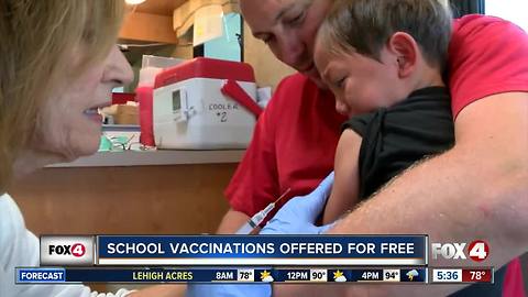 FL Department of Health expects back to school rush for immunizations