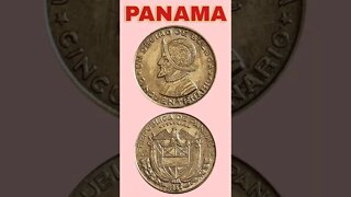 Panama 1/10 balboa 1953.#shorts #coinnotesz