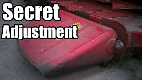 Secret Mower Deck Chute Adjustment - Massey Ferguson GC-1705